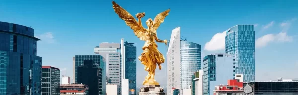 monumento del ángel en la ciudad de México.